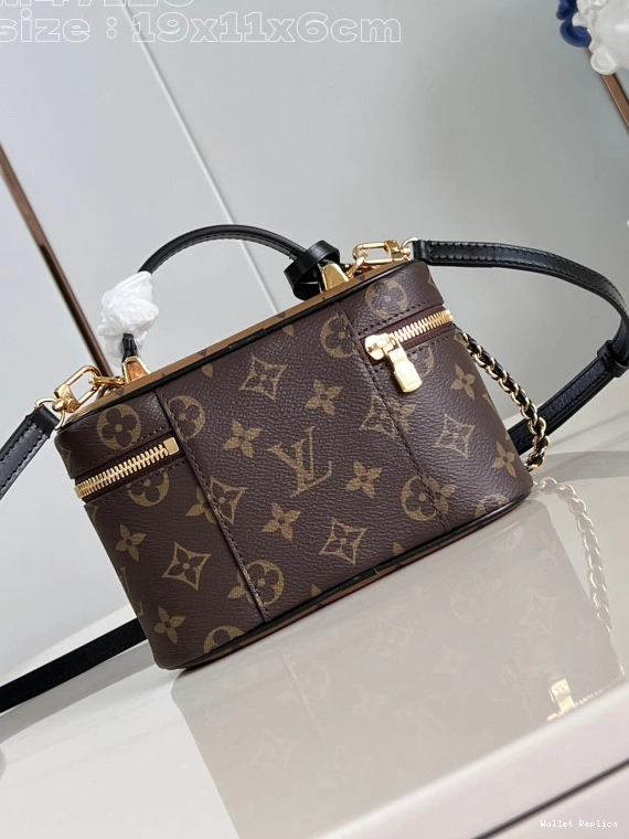 Cheap x Pouch-19 6.5 CM Vanity LOUIS Chain VUITTON x 11.5 0724